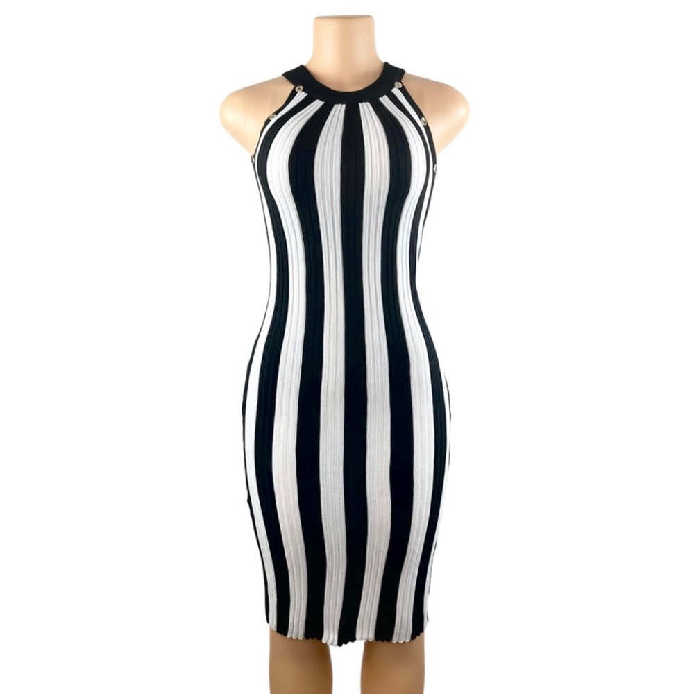Put On A Show Striped Midi Dress